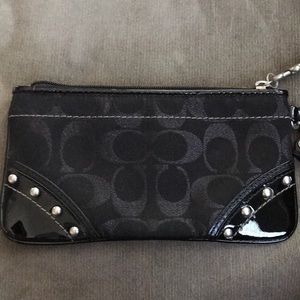Black Coach Wristlet